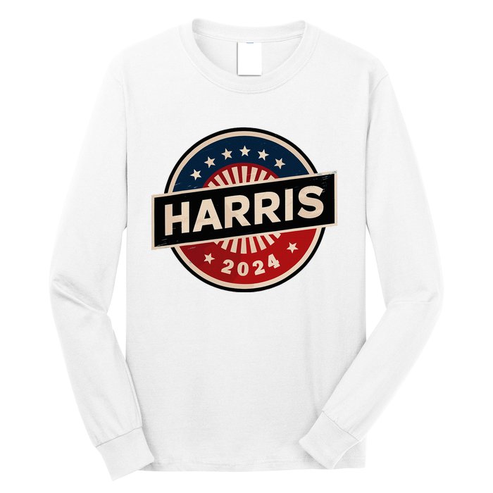 Kamala Harris 2024 For President Campaign 2024 Us Flag Long Sleeve Shirt