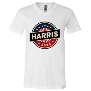 Kamala Harris 2024 For President Campaign 2024 Us Flag V-Neck T-Shirt