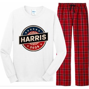 Kamala Harris 2024 For President Campaign 2024 Us Flag Long Sleeve Pajama Set