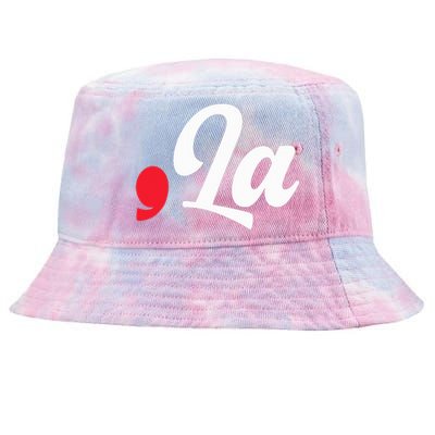 Kamala Harris 2024 President Comma La Tie-Dyed Bucket Hat