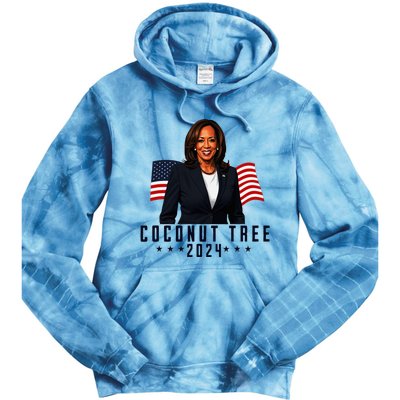 Kamala Harris 2024 Coconut Tree 2024 Vote Elect Kamala 2024 Tie Dye Hoodie