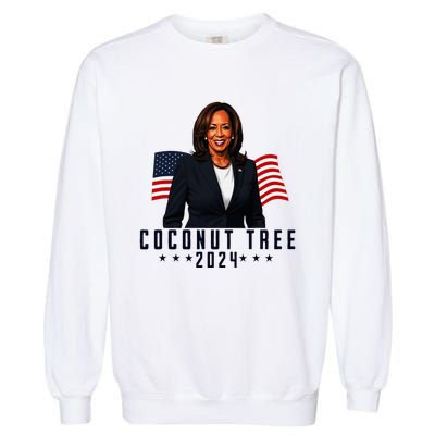 Kamala Harris 2024 Coconut Tree 2024 Vote Elect Kamala 2024 Garment-Dyed Sweatshirt