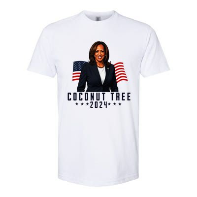 Kamala Harris 2024 Coconut Tree 2024 Vote Elect Kamala 2024 Softstyle CVC T-Shirt