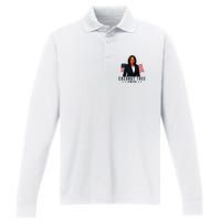 Kamala Harris 2024 Coconut Tree 2024 Vote Elect Kamala 2024 Performance Long Sleeve Polo