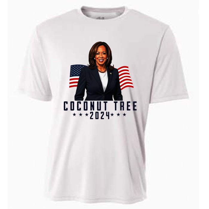 Kamala Harris 2024 Coconut Tree 2024 Vote Elect Kamala 2024 Cooling Performance Crew T-Shirt