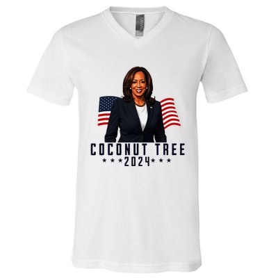 Kamala Harris 2024 Coconut Tree 2024 Vote Elect Kamala 2024 V-Neck T-Shirt