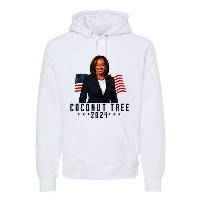 Kamala Harris 2024 Coconut Tree 2024 Vote Elect Kamala 2024 Premium Hoodie