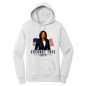 Kamala Harris 2024 Coconut Tree 2024 Vote Elect Kamala 2024 Women's Pullover Hoodie