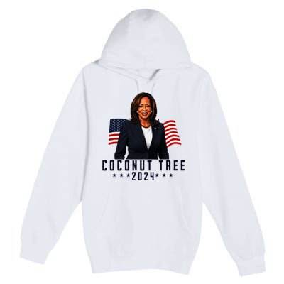 Kamala Harris 2024 Coconut Tree 2024 Vote Elect Kamala 2024 Premium Pullover Hoodie