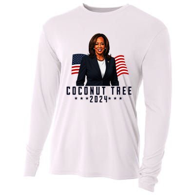 Kamala Harris 2024 Coconut Tree 2024 Vote Elect Kamala 2024 Cooling Performance Long Sleeve Crew