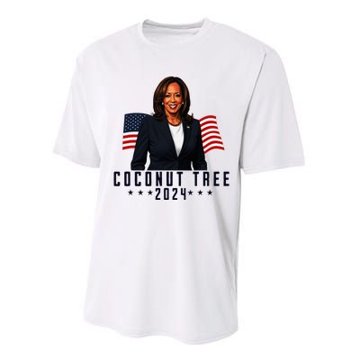 Kamala Harris 2024 Coconut Tree 2024 Vote Elect Kamala 2024 Performance Sprint T-Shirt