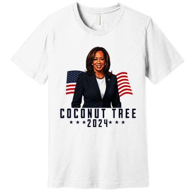 Kamala Harris 2024 Coconut Tree 2024 Vote Elect Kamala 2024 Premium T-Shirt