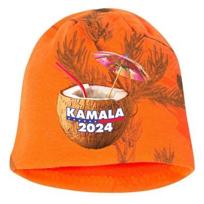 Kamala Harris 2024 Coconut Tree Meme Kati - Camo Knit Beanie