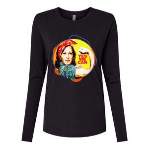 Kamala Harris 2024 Yes We Can Patriotic American Gift Womens Cotton Relaxed Long Sleeve T-Shirt