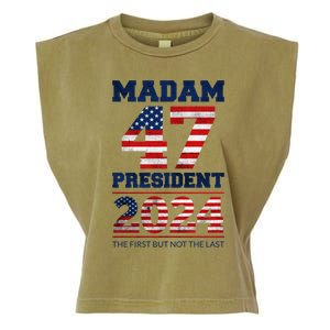 Kamala Harris 2024 Madam President 47 Presidential Election Meaningful Gift Garment-Dyed Women's Muscle Tee