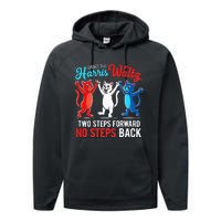 Kamala Harris 2024 Waltz Dance 2 Steps Forward Performance Fleece Hoodie