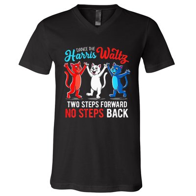 Kamala Harris 2024 Waltz Dance 2 Steps Forward V-Neck T-Shirt