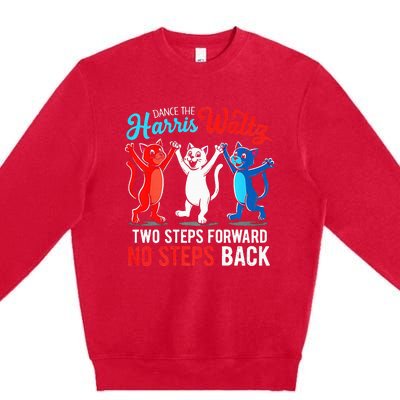 Kamala Harris 2024 Waltz Dance 2 Steps Forward Premium Crewneck Sweatshirt