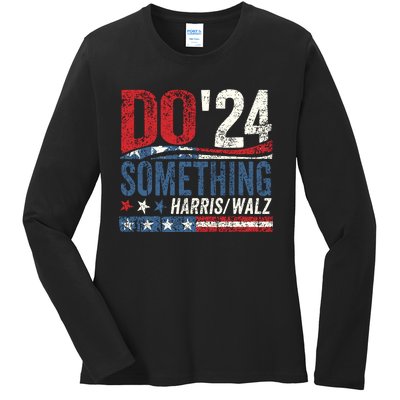 Kamala Harris 2024 Election Michelle Obama Do Something Ladies Long Sleeve Shirt