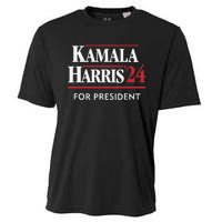 Kamala Harris 24 For President 2024 Election Cooling Performance Crew T-Shirt