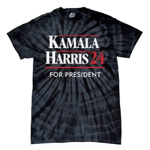 Kamala Harris 24 For President 2024 Election Tie-Dye T-Shirt