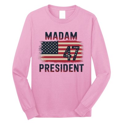 Kamala Harris 2024 Madam President Kamala 47 Usa Long Sleeve Shirt