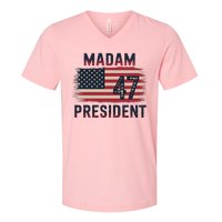 Kamala Harris 2024 Madam President Kamala 47 Usa V-Neck T-Shirt