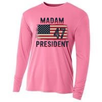 Kamala Harris 2024 Madam President Kamala 47 Usa Cooling Performance Long Sleeve Crew