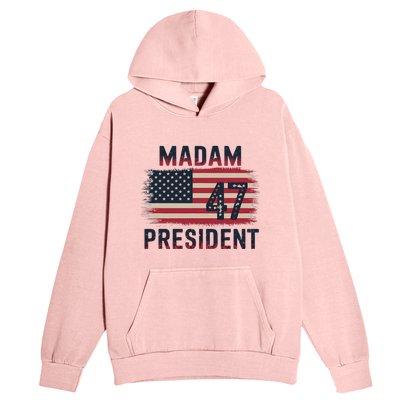 Kamala Harris 2024 Madam President Kamala 47 Usa Urban Pullover Hoodie