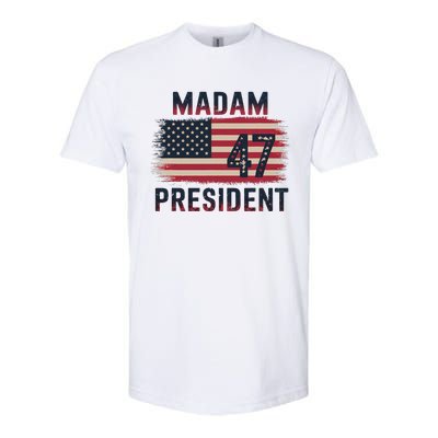 Kamala Harris 2024 Madam President Kamala 47 Usa Softstyle CVC T-Shirt