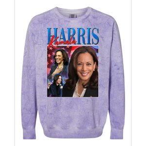 Kamala Harris 2024 Portrait Collage Colorblast Crewneck Sweatshirt