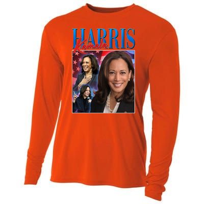 Kamala Harris 2024 Portrait Collage Cooling Performance Long Sleeve Crew