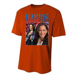 Kamala Harris 2024 Portrait Collage Performance Sprint T-Shirt