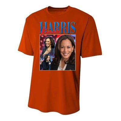 Kamala Harris 2024 Portrait Collage Performance Sprint T-Shirt