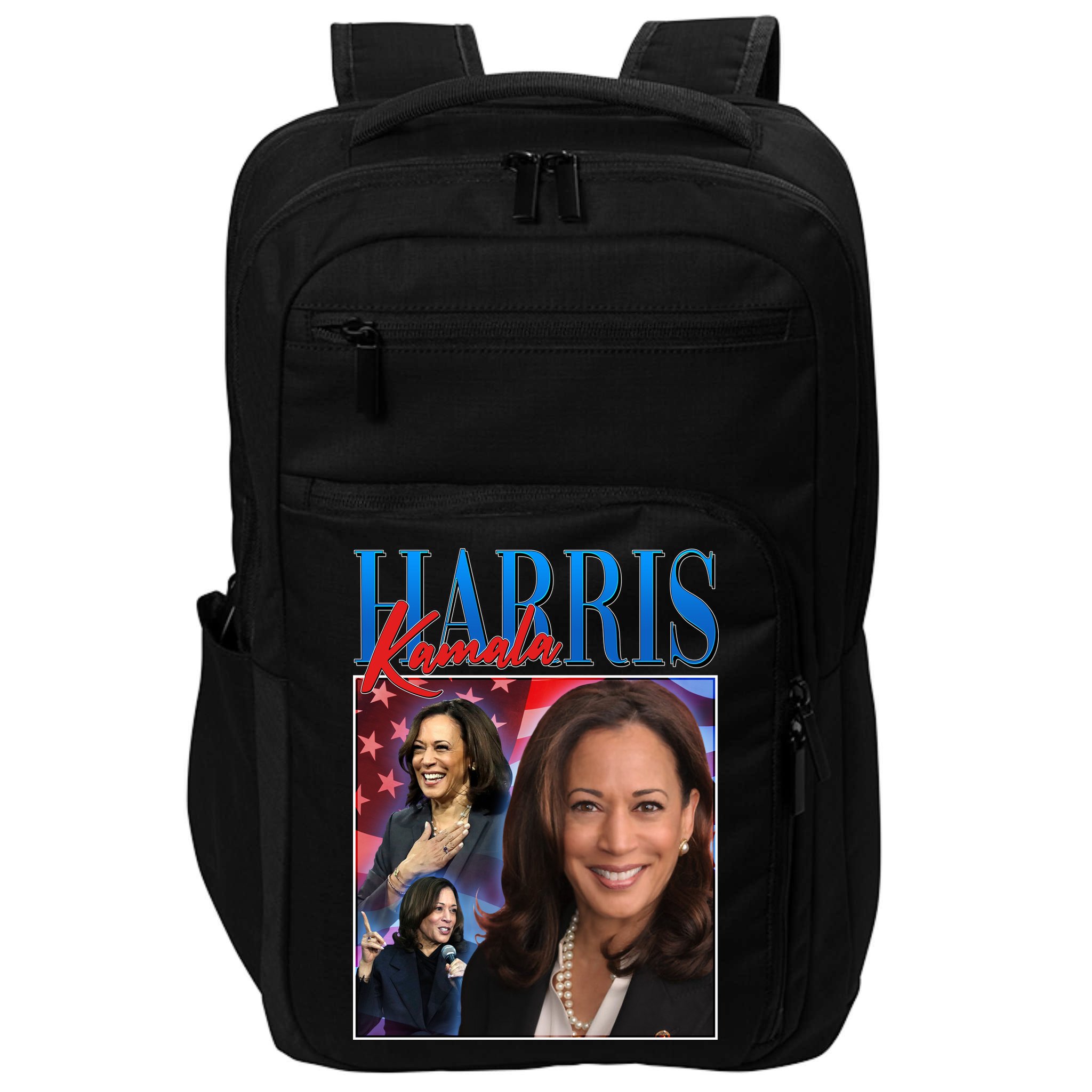 Kamala Harris 2024 Portrait Collage Impact Tech Backpack