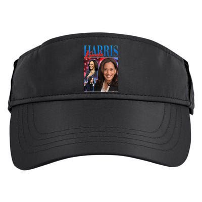 Kamala Harris 2024 Portrait Collage Adult Drive Performance Visor