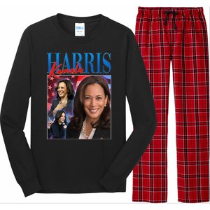 Kamala Harris 2024 Portrait Collage Long Sleeve Pajama Set