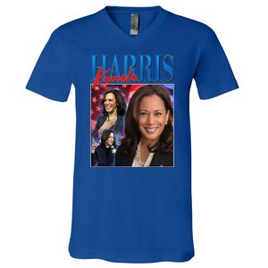 Kamala Harris 2024 Portrait Collage V-Neck T-Shirt