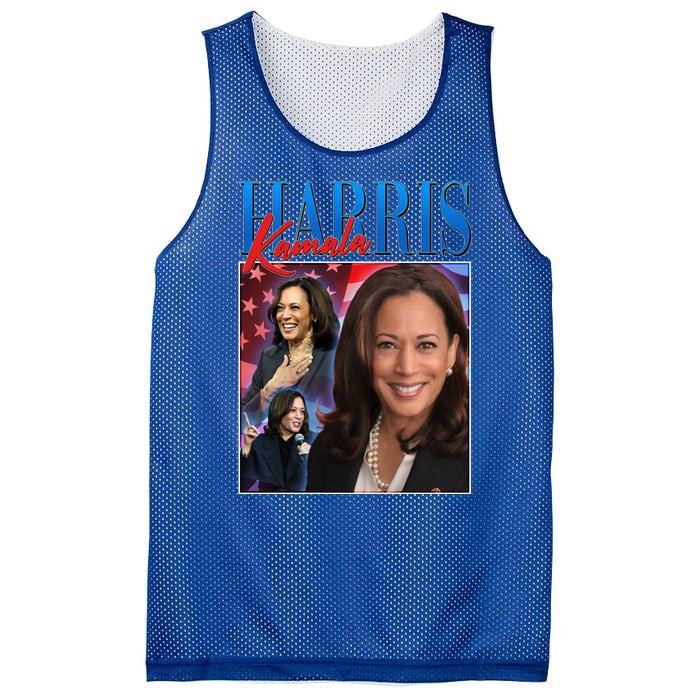 Kamala Harris 2024 Portrait Collage Mesh Reversible Basketball Jersey Tank