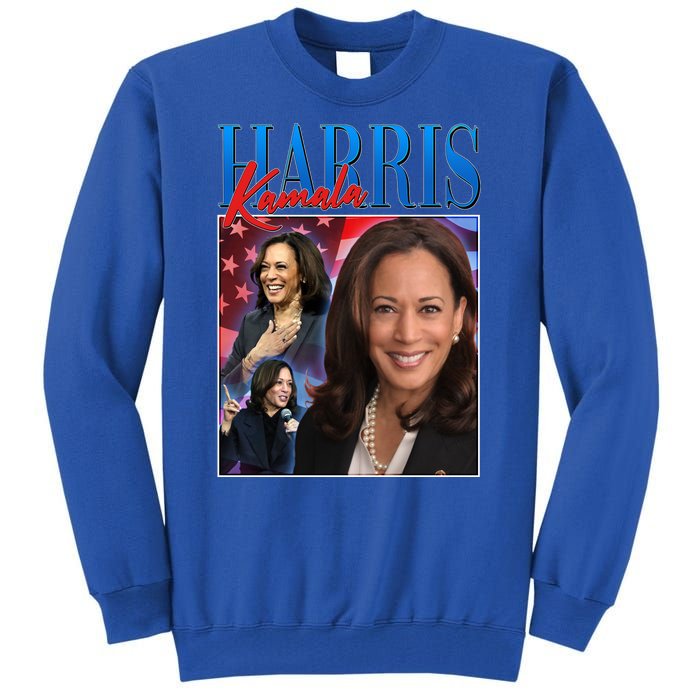 Kamala Harris 2024 Portrait Collage Tall Sweatshirt