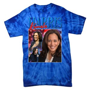 Kamala Harris 2024 Portrait Collage Tie-Dye T-Shirt