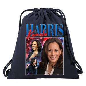 Kamala Harris 2024 Portrait Collage Drawstring Bag