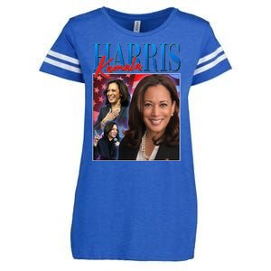 Kamala Harris 2024 Portrait Collage Enza Ladies Jersey Football T-Shirt