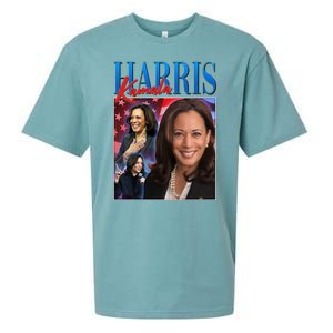 Kamala Harris 2024 Portrait Collage Sueded Cloud Jersey T-Shirt