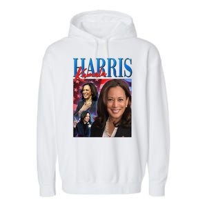 Kamala Harris 2024 Portrait Collage Garment-Dyed Fleece Hoodie