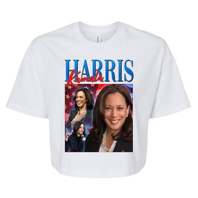 Kamala Harris 2024 Portrait Collage Bella+Canvas Jersey Crop Tee