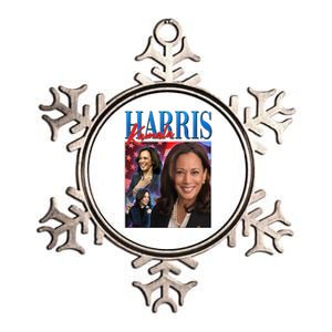 Kamala Harris 2024 Portrait Collage Metallic Star Ornament