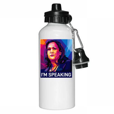 Kamala Harris 2024 Excuse Me IM Speaking Funny Saying Aluminum Water Bottle