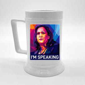 Kamala Harris 2024 Excuse Me IM Speaking Funny Saying Beer Stein