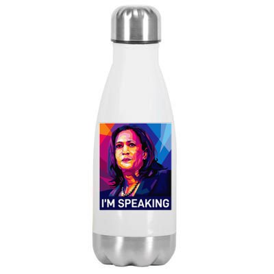 Kamala Harris 2024 Excuse Me IM Speaking Funny Saying Stainless Steel Insulated Water Bottle